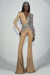 Long Sleeve Sequin Jumpsuit | Dress In Beauty